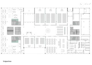 Erdgeschoss Businesspark Bison von Leuenberger Architekten AG