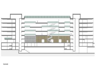 Schnitt Businesspark Bison von Leuenberger Architekten AG