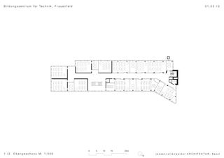 Grundriss 1./2.OG Bildungszentrum für Technik von jessenvollenweider architektur ag