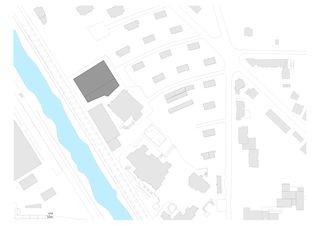 situation salle de sport triple, viège von Savioz Fabrizzi architectes Sàrl