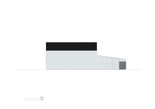 façade ouest salle de sport triple, viège von Savioz Fabrizzi architectes Sàrl