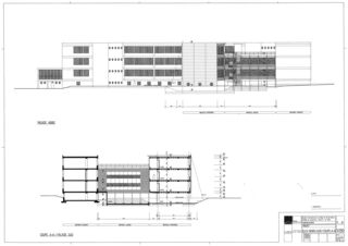 Ansich Nord und Süd Collège Jean-Jacques Rousseau, Fleurier/ commune de Val-de-Travers von Architecte HES dipl.<br/>